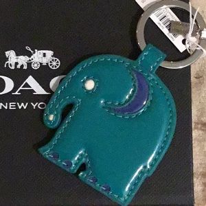 Coach Elephant Keychain